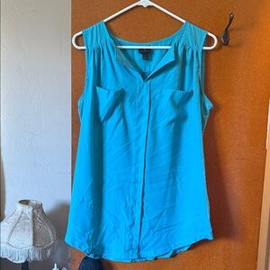 Worthington Turquoise Sleeveless Blouse